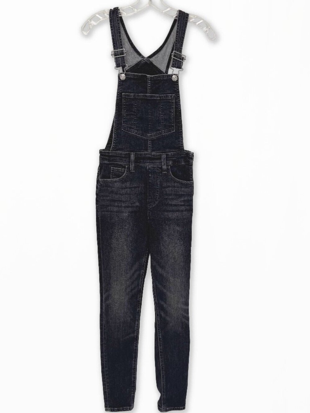 Levi's Premium Denim Skinny Overalls Women's Size 25 Dark Wash Stretch Jean